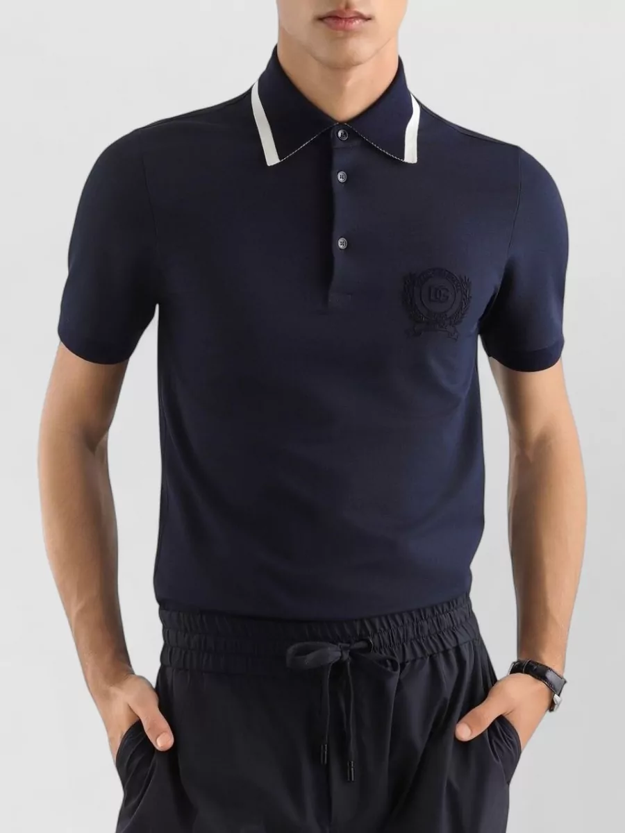 Dolce&Gabbana Short-Sleeve Polo Shirt