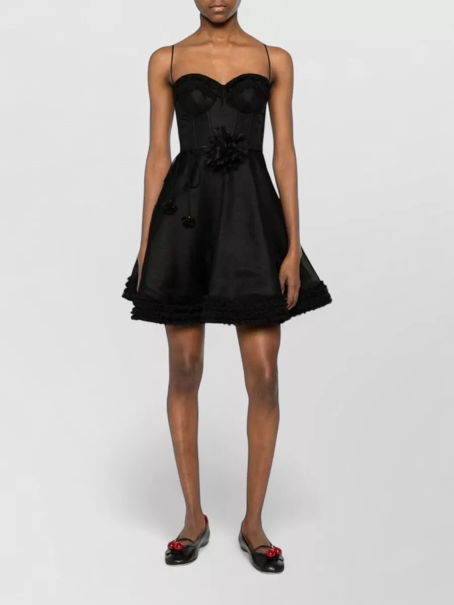 Zimmermann Linen And Silk Mini Dress