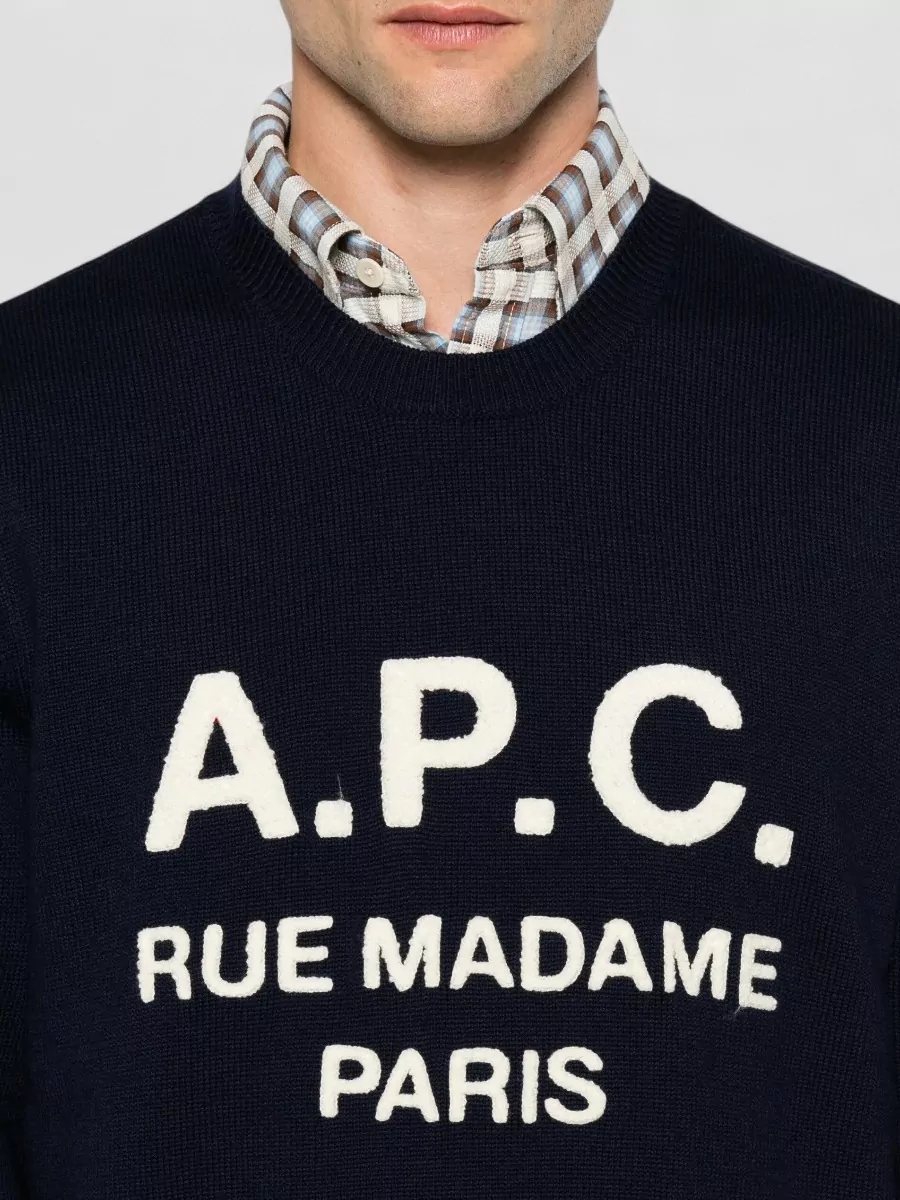 A.p.c. Virgin Wool Crewneck Sweater
