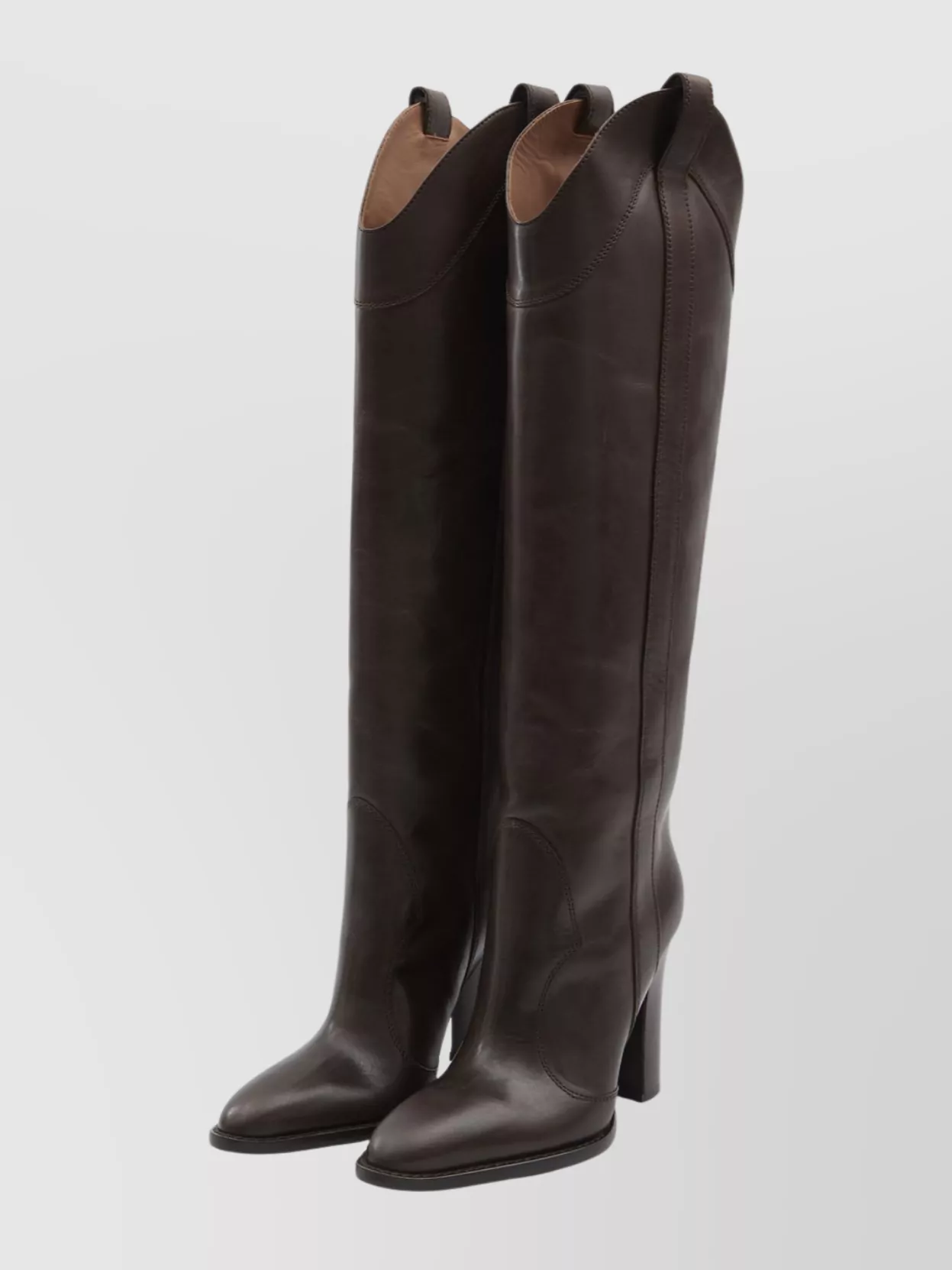 Paris Texas Western Style Knee-High Leather Boots