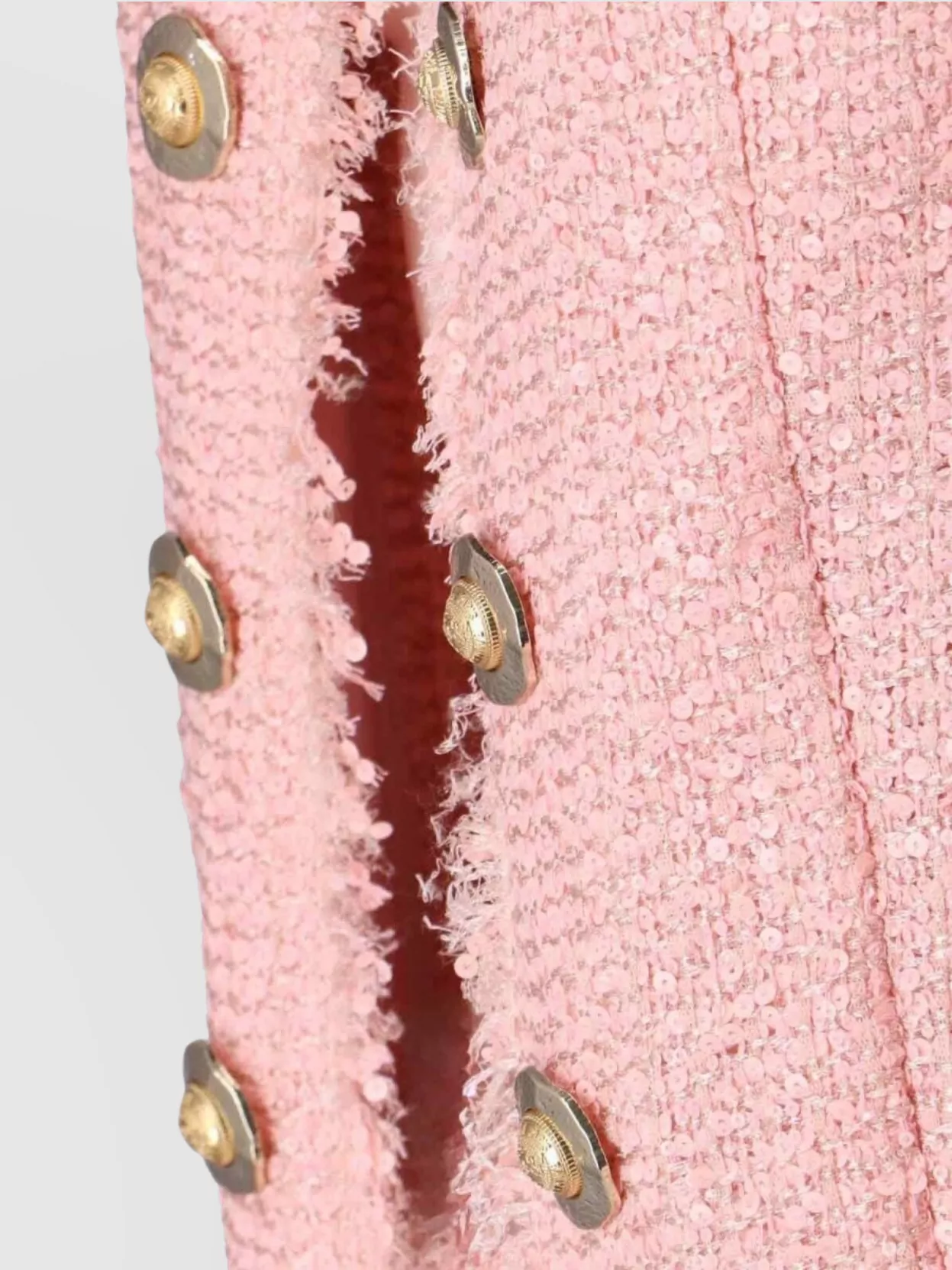 Balmain Jacket Textured Fabric Gold-Tone Buttons