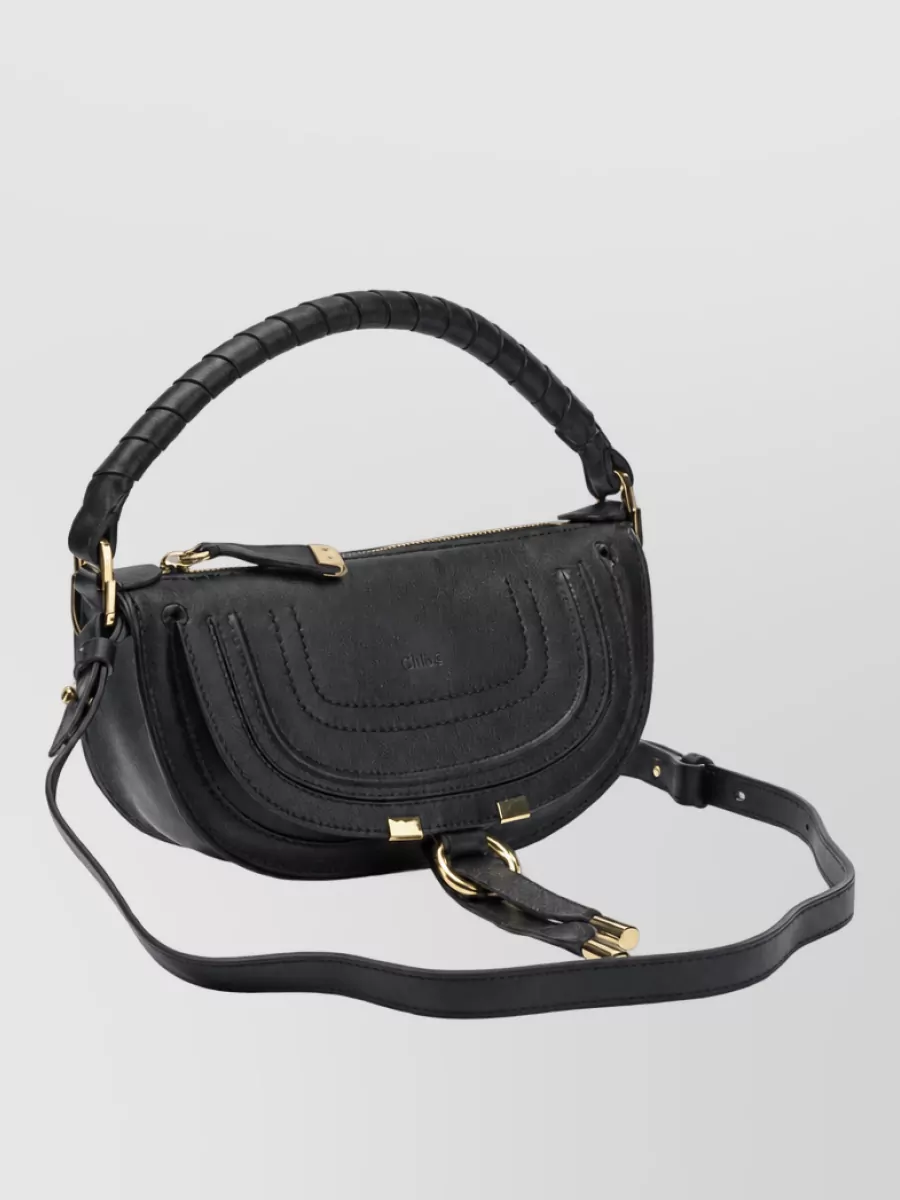 Chloé Marcie Leather Clutch Bag