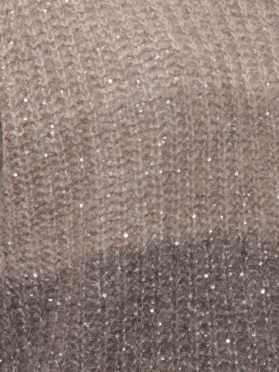 D.exterior Sequinned Ribbed Knit Vest