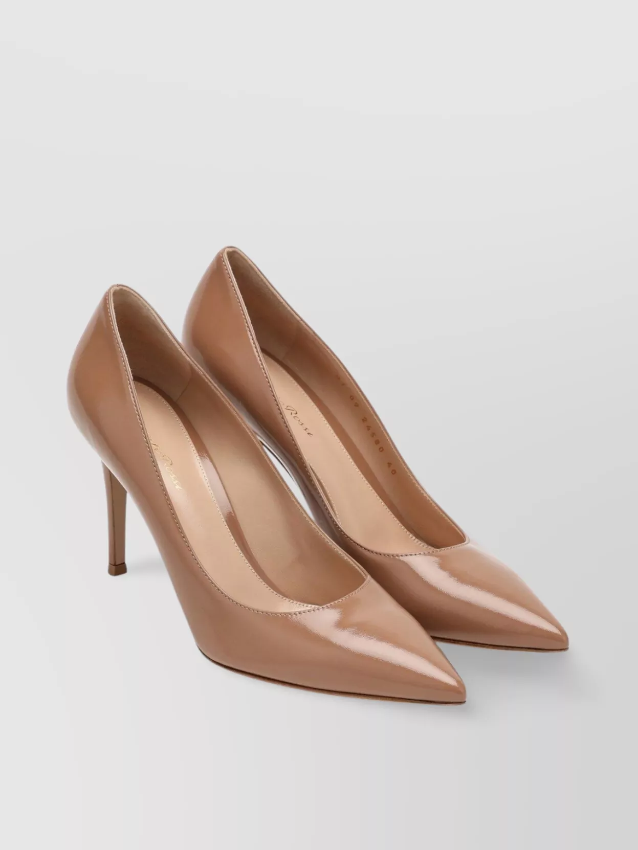Gianvito Rossi 85 Leather Pumps Glossy Finish