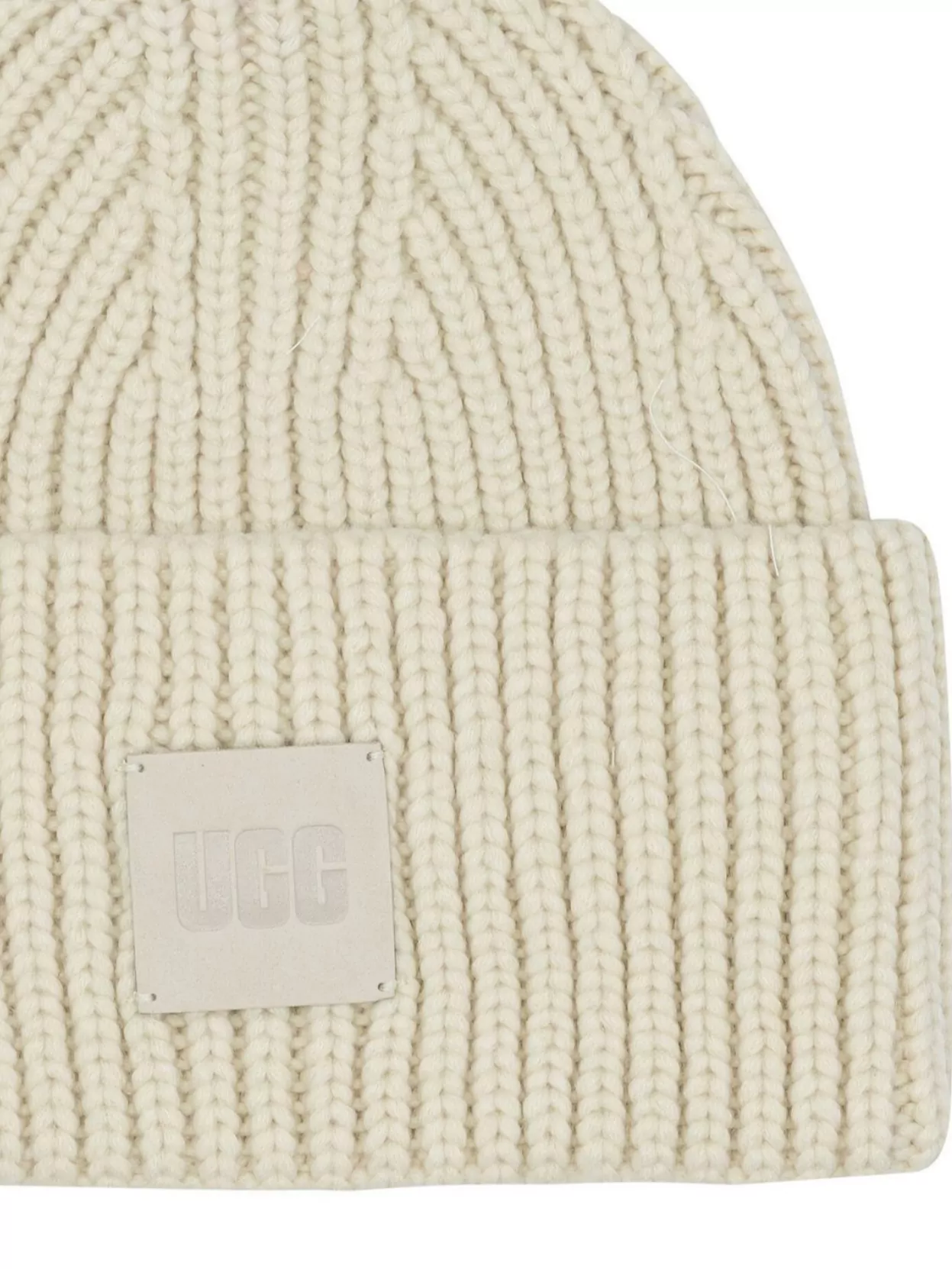 Ugg Textured Knit Hat Folded Cuff