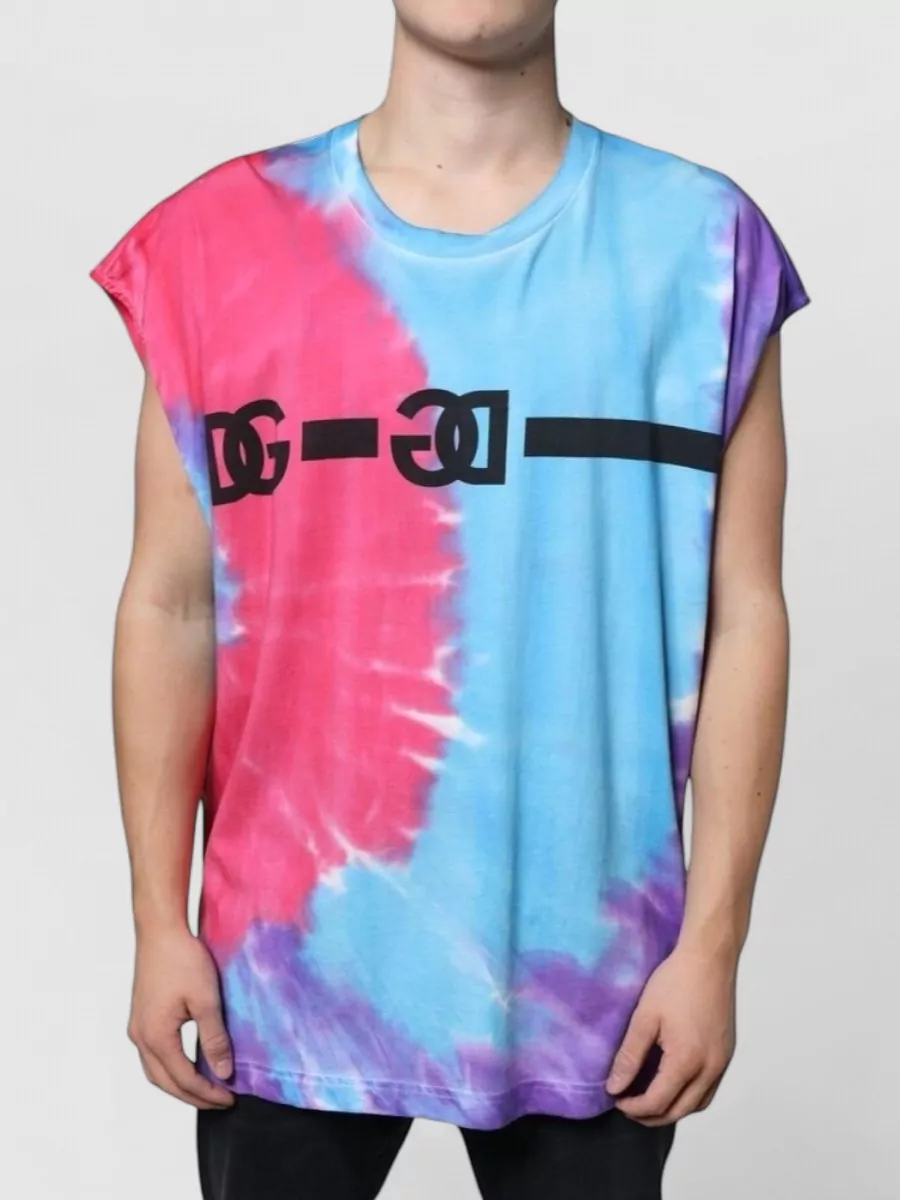 Dolce&Gabbana cotton tie-dye sleeveless t-shirt