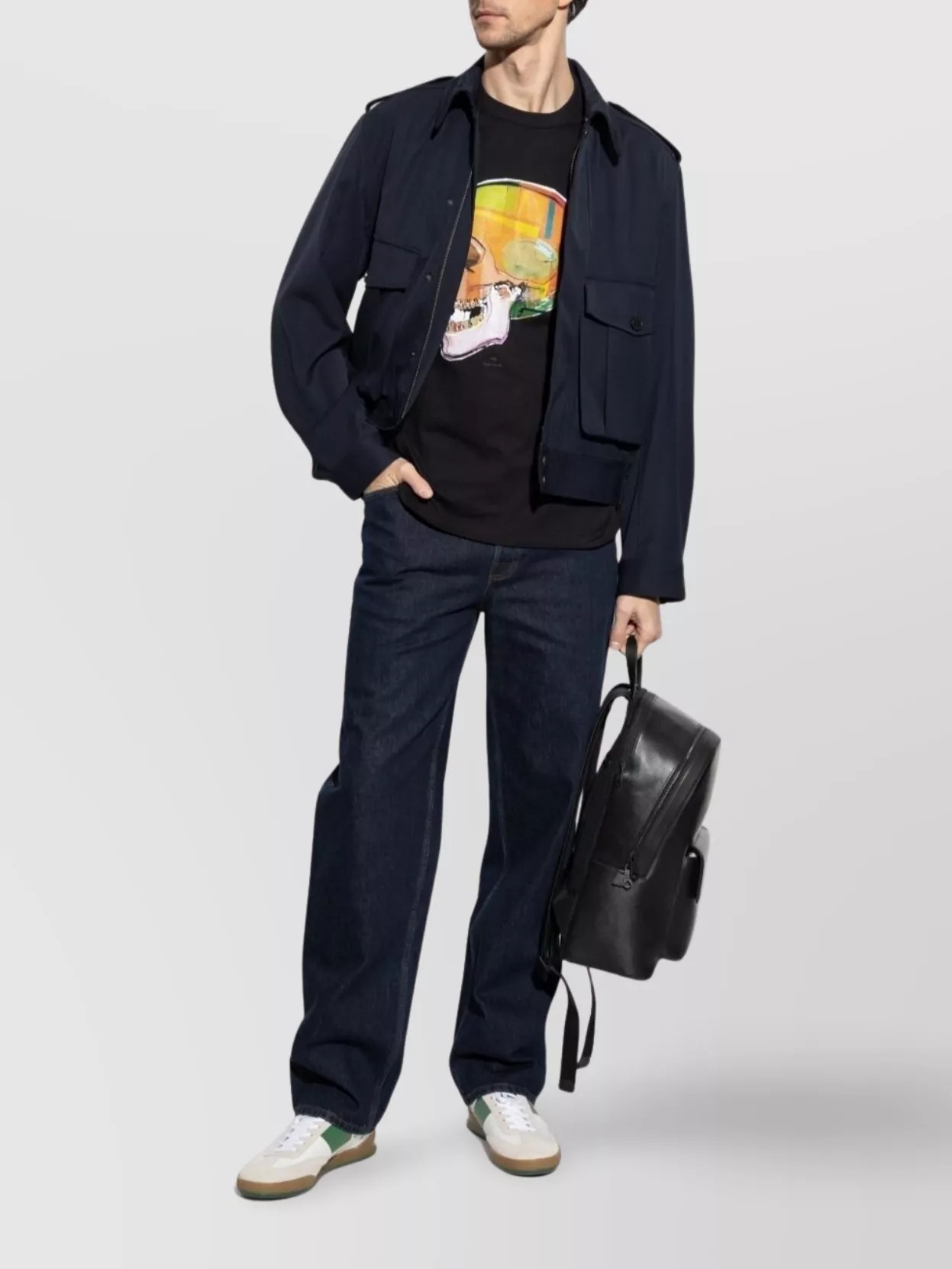 Paul Smith Crew Neck Cotton T-Shirt With Skull Print