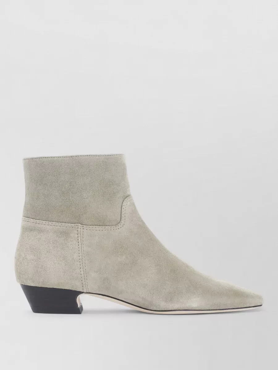 Stuart Weitzman Suede Leather Ankle Boots