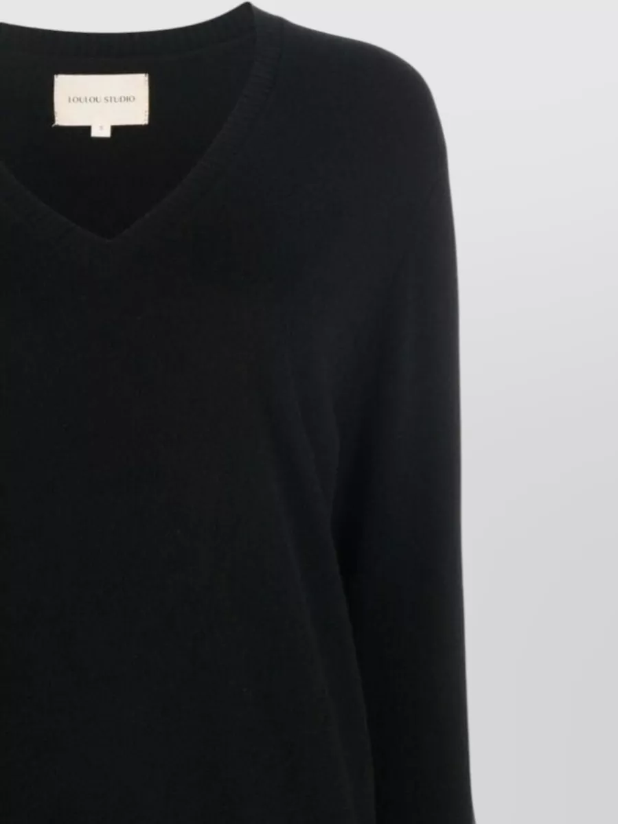 Loulou Studio Cashmere V-Neck Sweatshirt