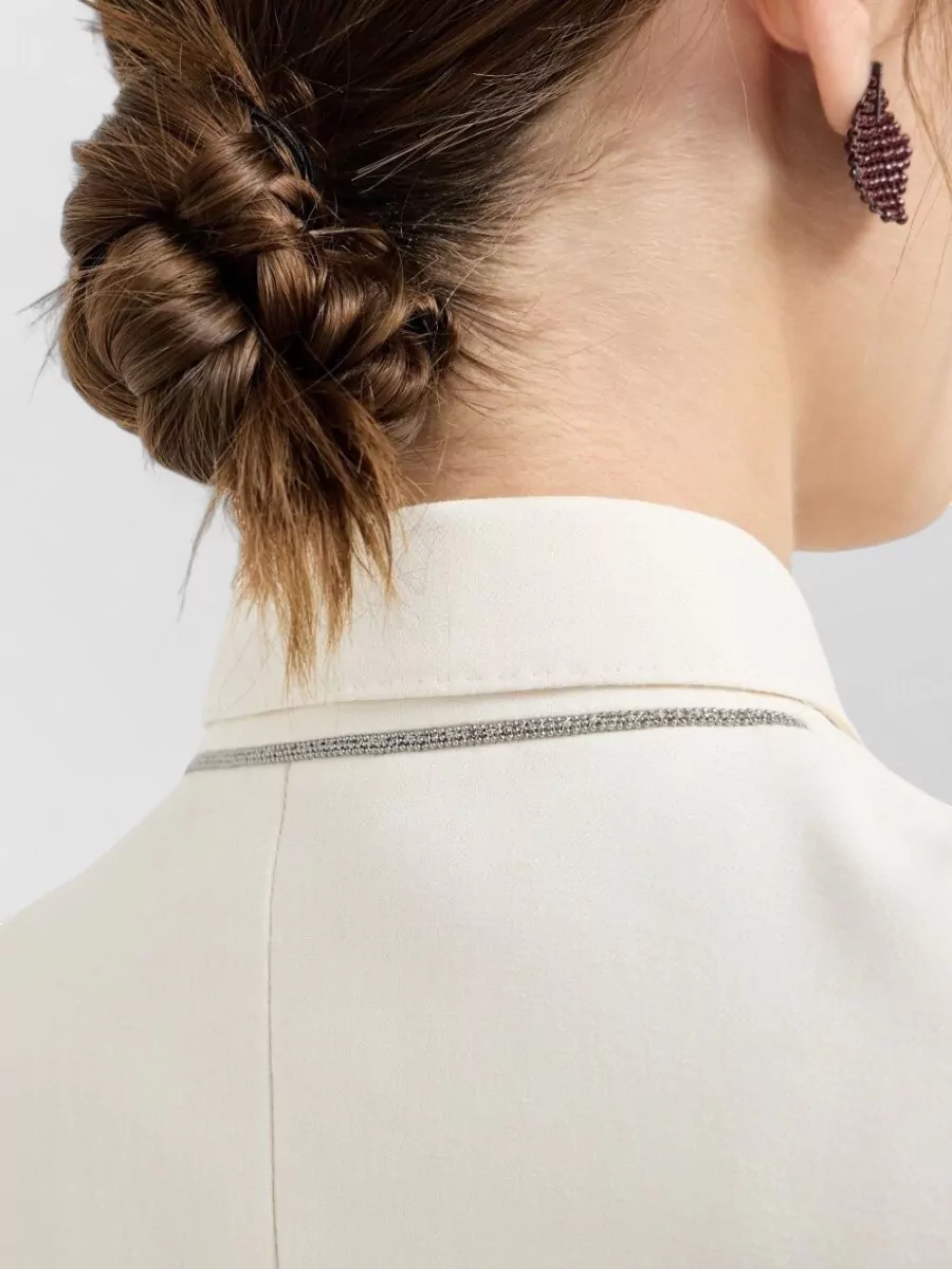 Brunello Cucinelli Double-Breasted Tailored Jacket Featuring Back Vent