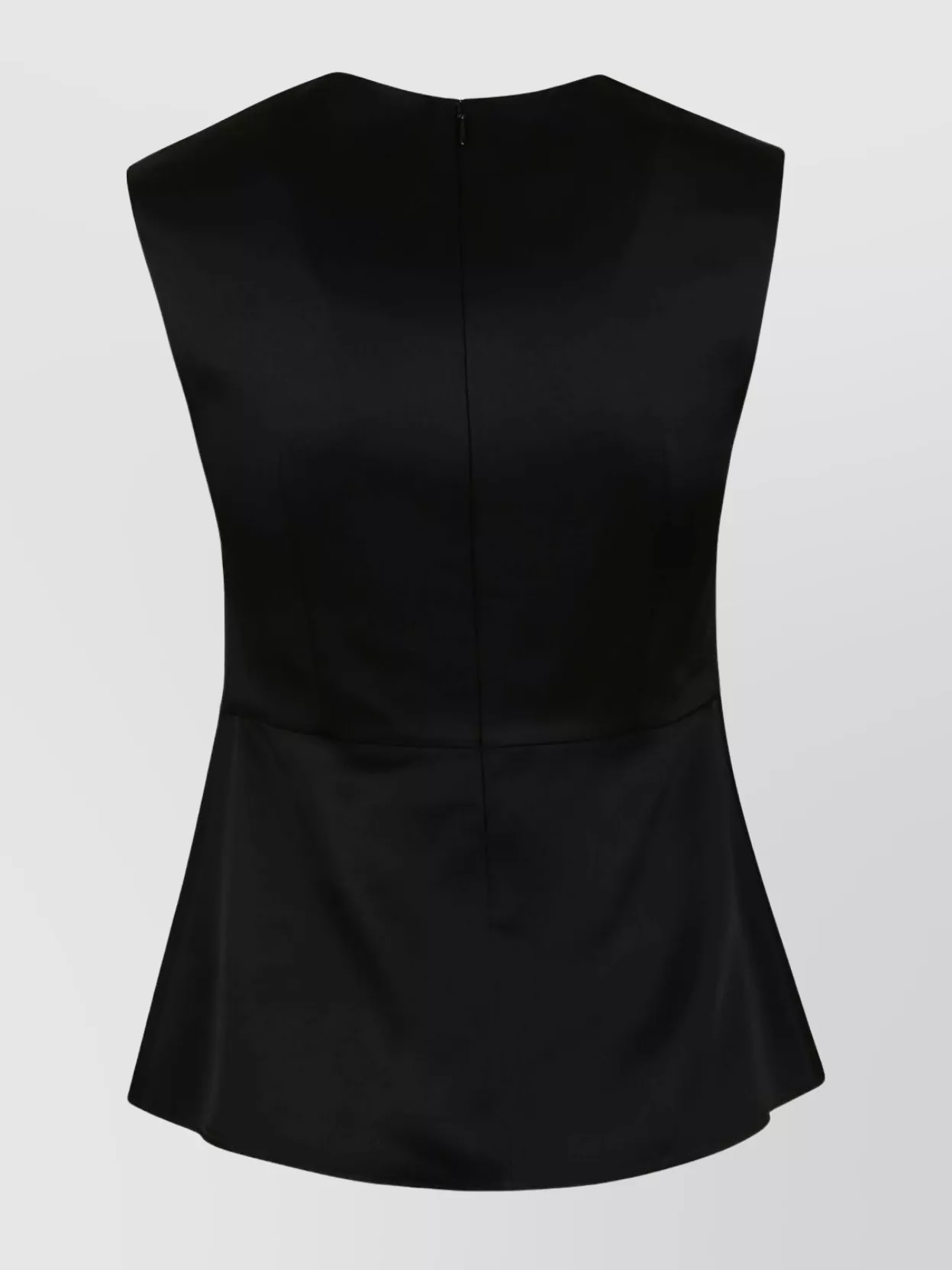 Jil Sander Sleeveless V-neckline Top For Women In Black