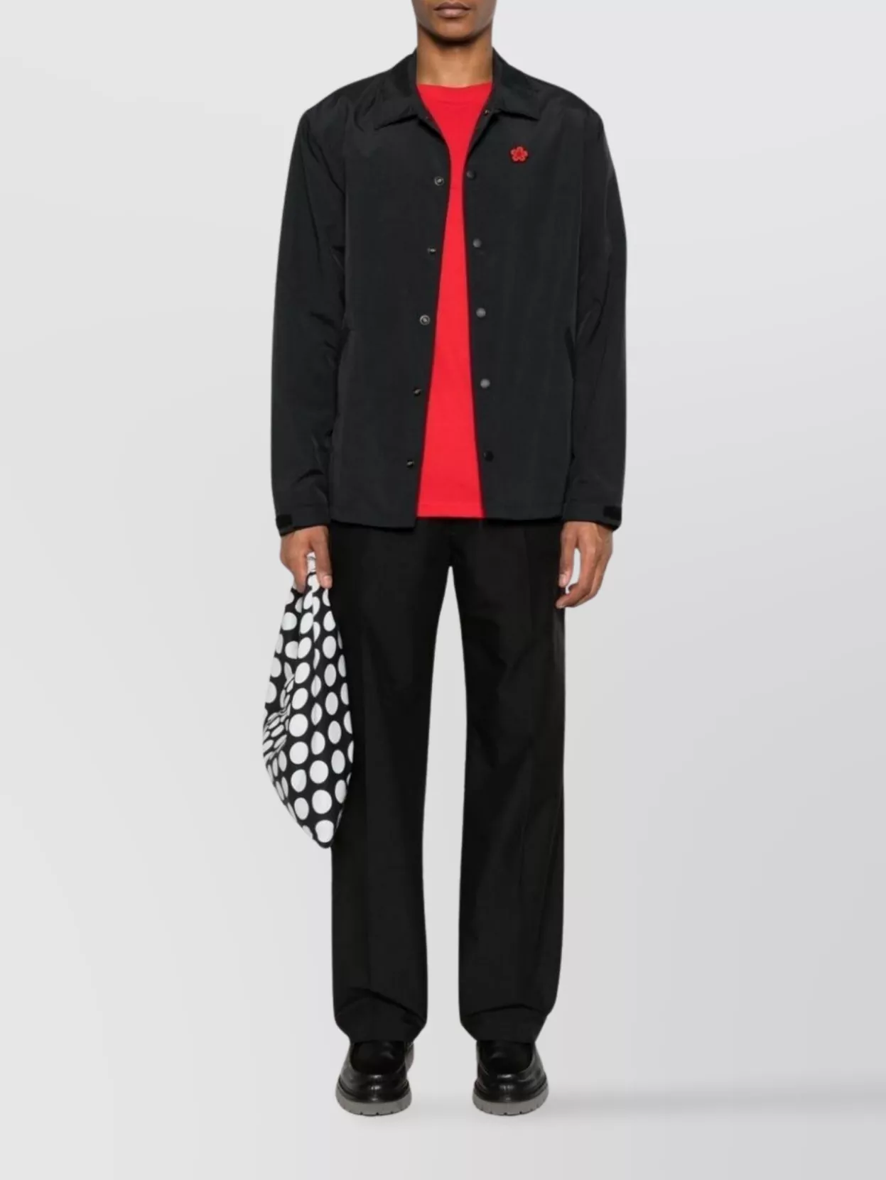Kenzo Flower Motif Nylon Overshirt