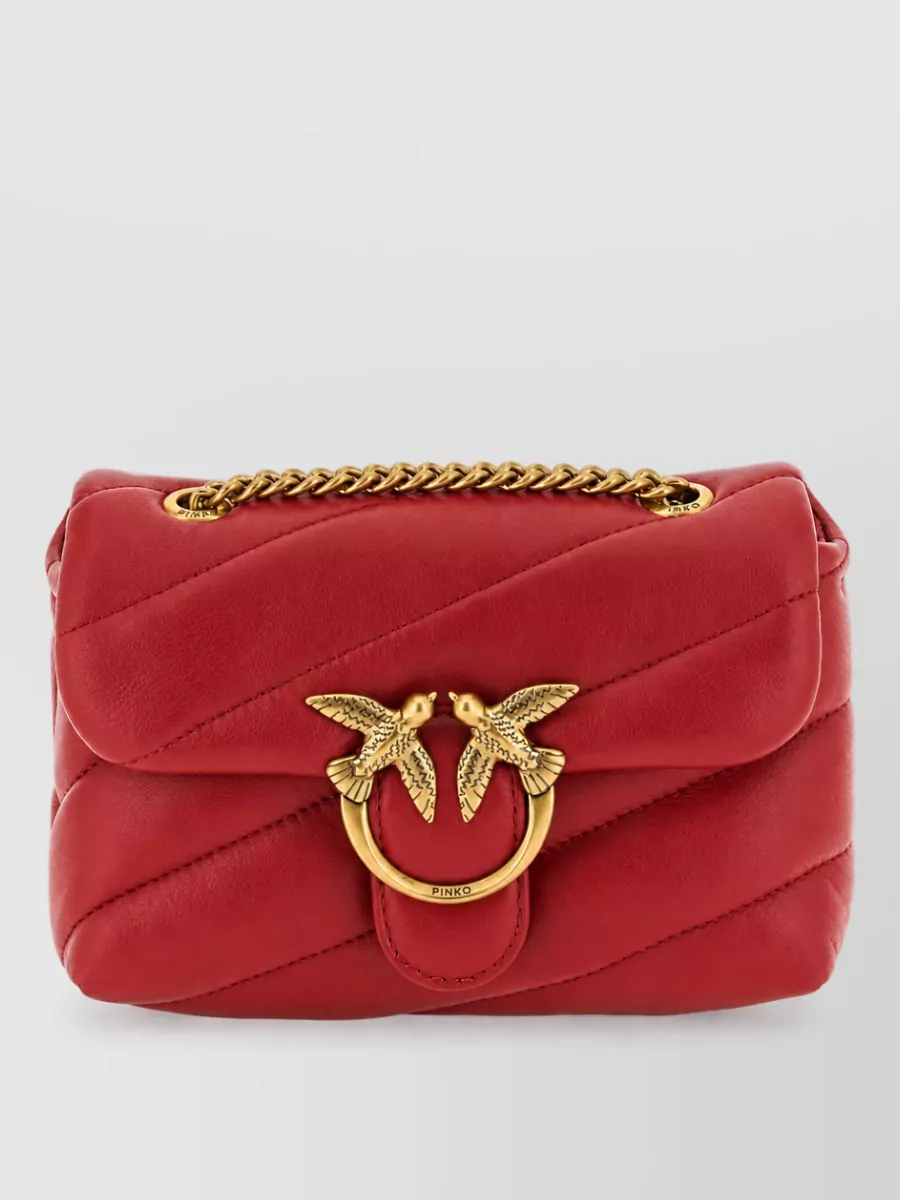 Pinko love bag leather clutch bag