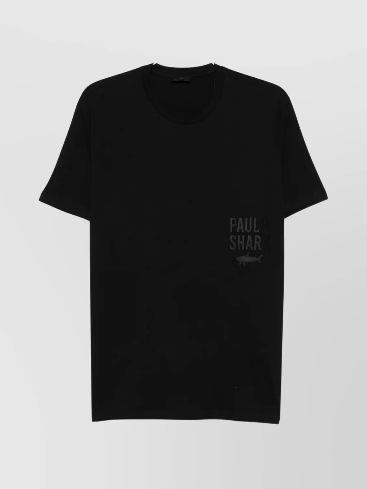 Paul & Shark Basic Crew Neck T-shirt In Black