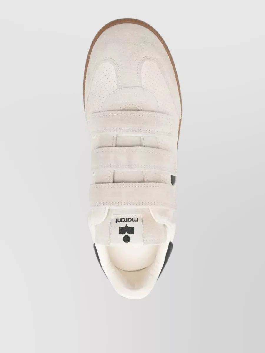 Isabel Marant Beth Suede Sneakers Perforated Design