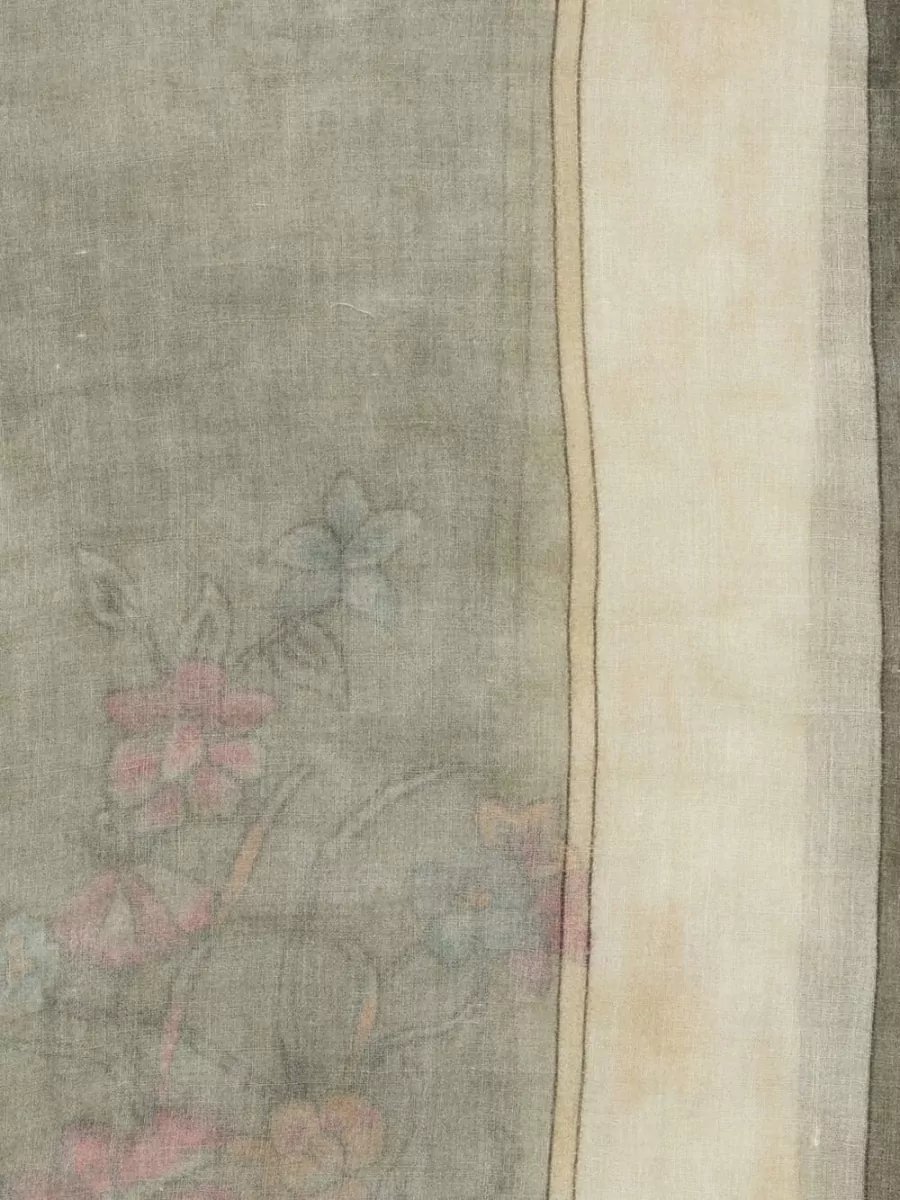 Faliero Sarti Floral-Embroidered Wool Scarf