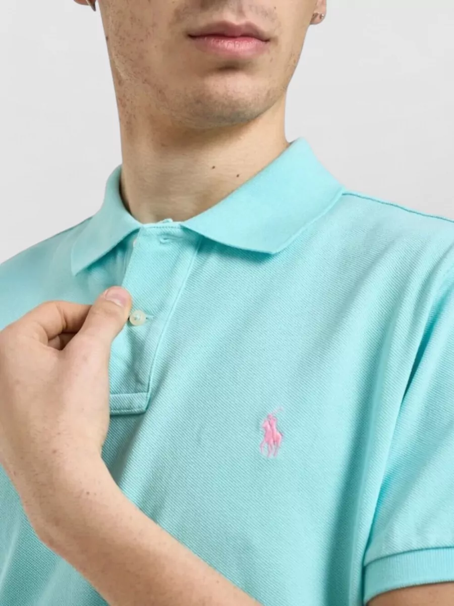 Polo Ralph Lauren Short Sleeve Knit Polo Shirt Logo