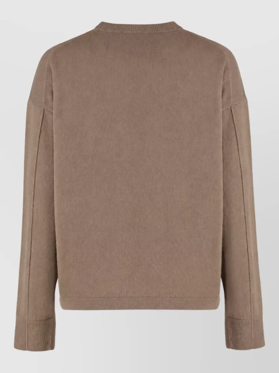 S Max Mara Cashmere Wool Boxy Sweatshirt