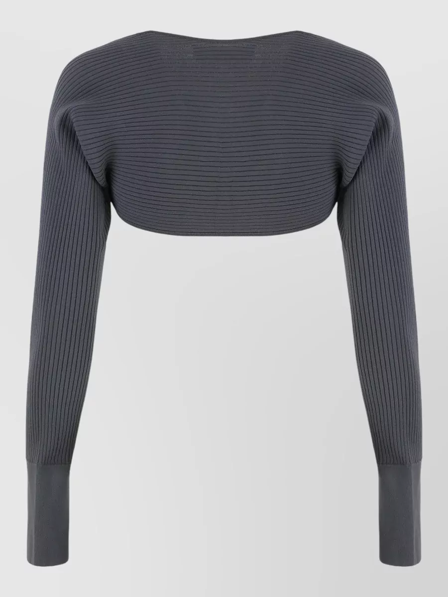 Live The Process Cropped Knit Wrap Shawl Open Front In Black