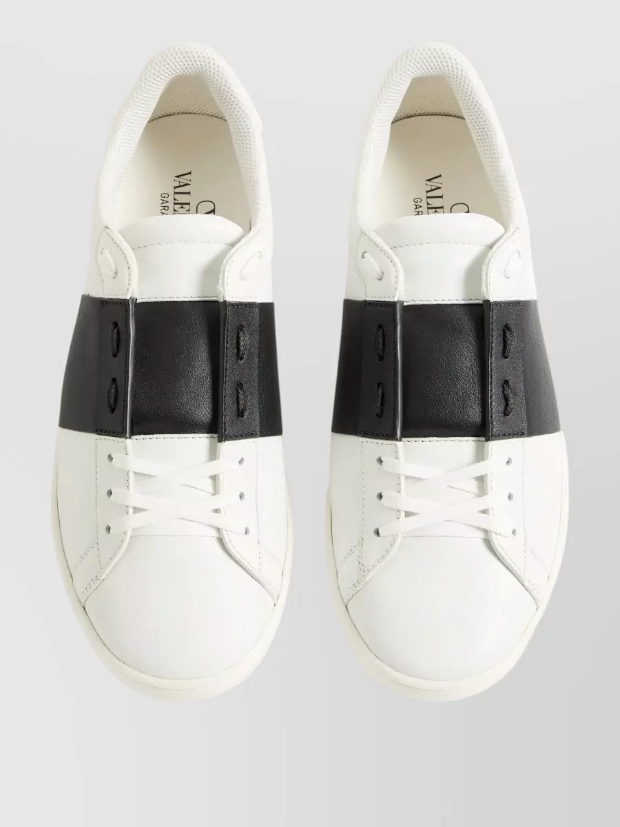 Valentino Leather Low-Top Sneakers