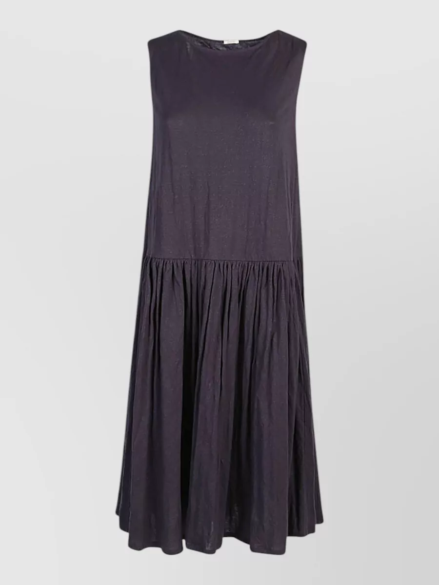 Apuntob sleeveless pleated jersey midi dress