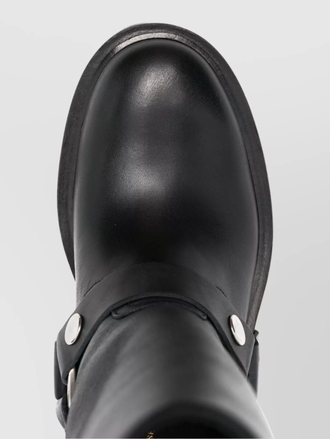 Golden Goose Chunky Heel Leather Boots With Ring Detailing