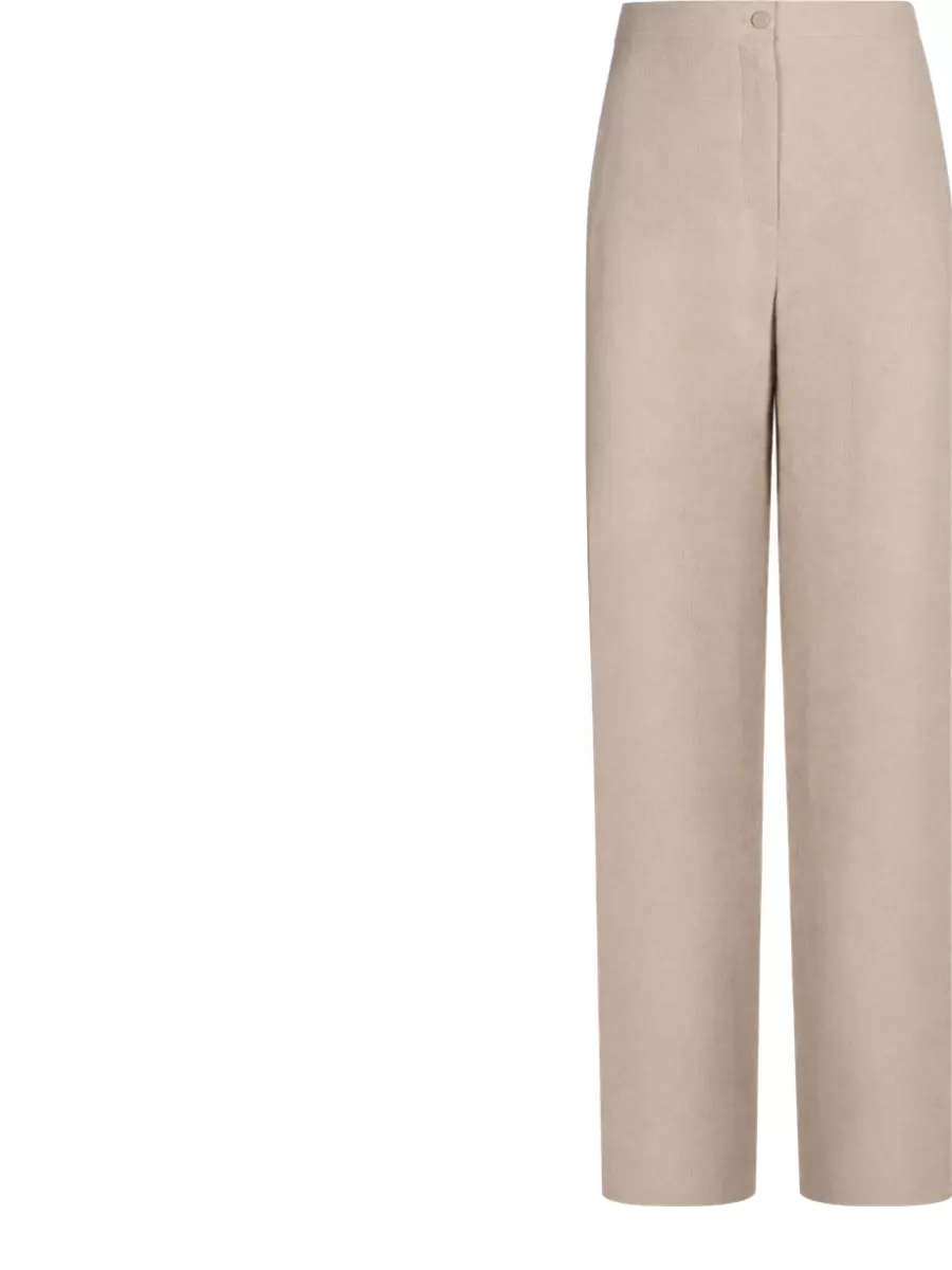 Emporio Armani virgin wool high-rise straight-leg trousers