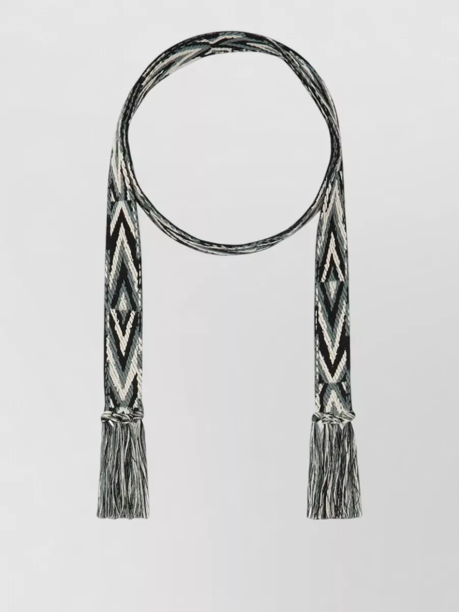 Pierre louise mascia silk printed belt