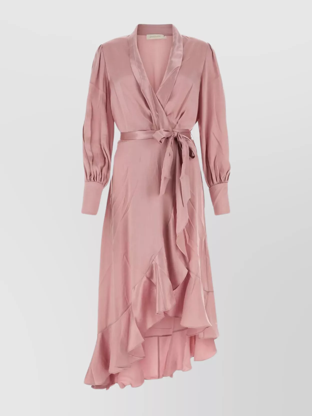 Shop Zimmermann Silk Flounce Skirt Dress In Pink