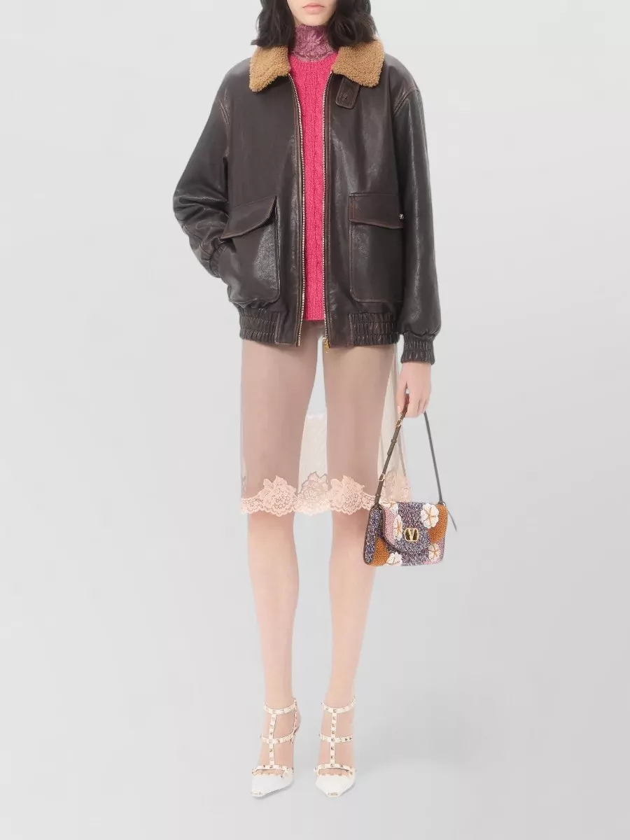 Valentino Leather Coat