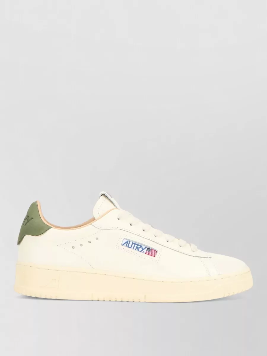 Autry Leather Low-Top Lace-Up Sneakers