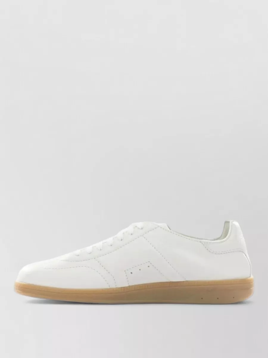 Santoni Leather Low-Top Sneakers