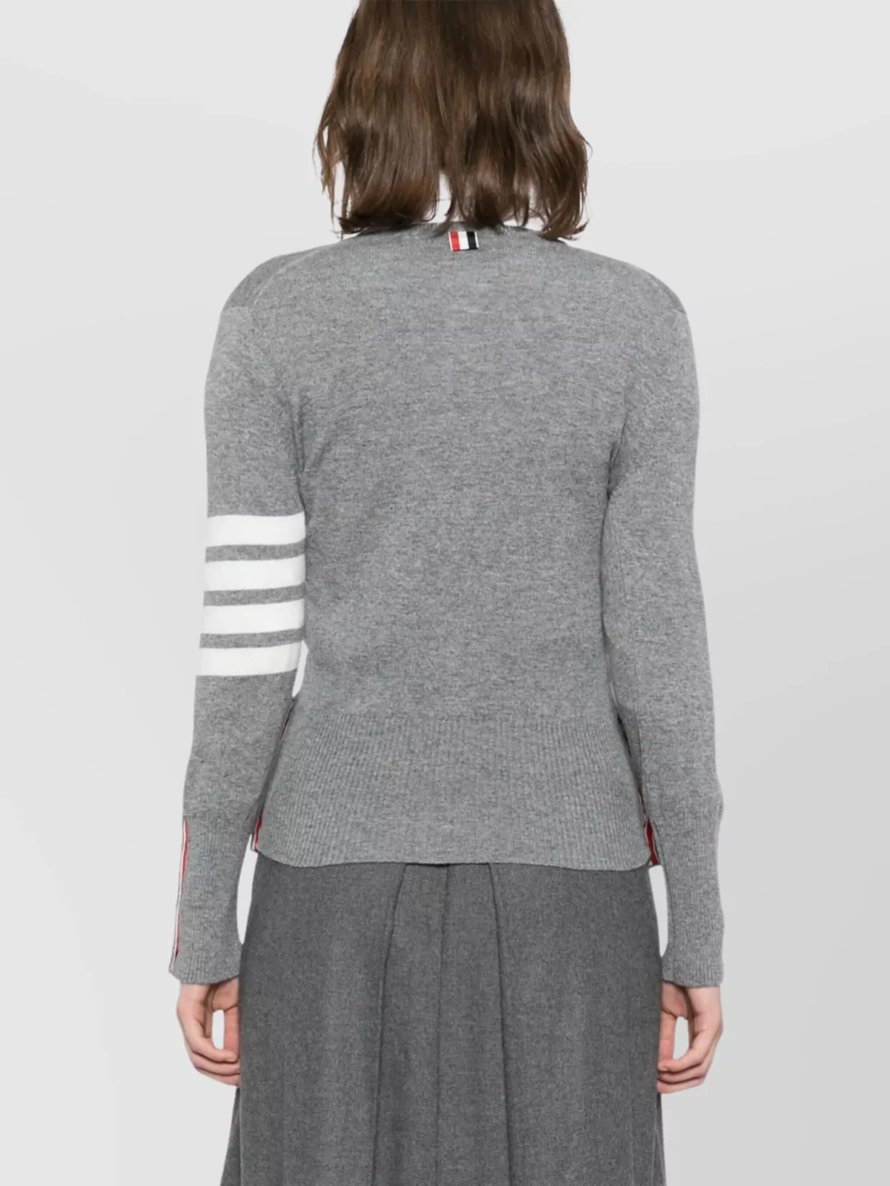 Thom Browne Four Bars Striped Cardigan