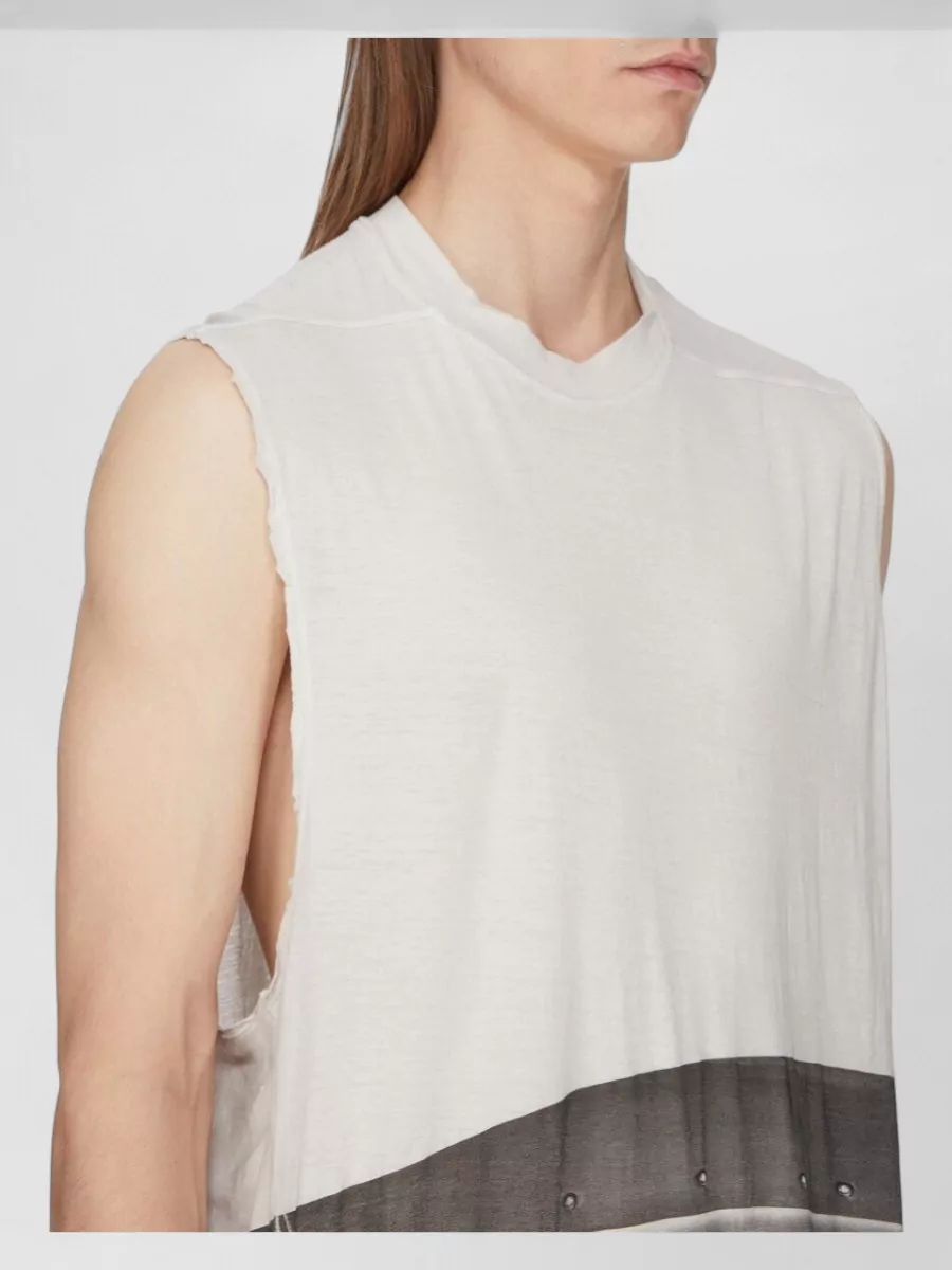 Rick Owens Cotton Oversized Sleeveless T-Shirt