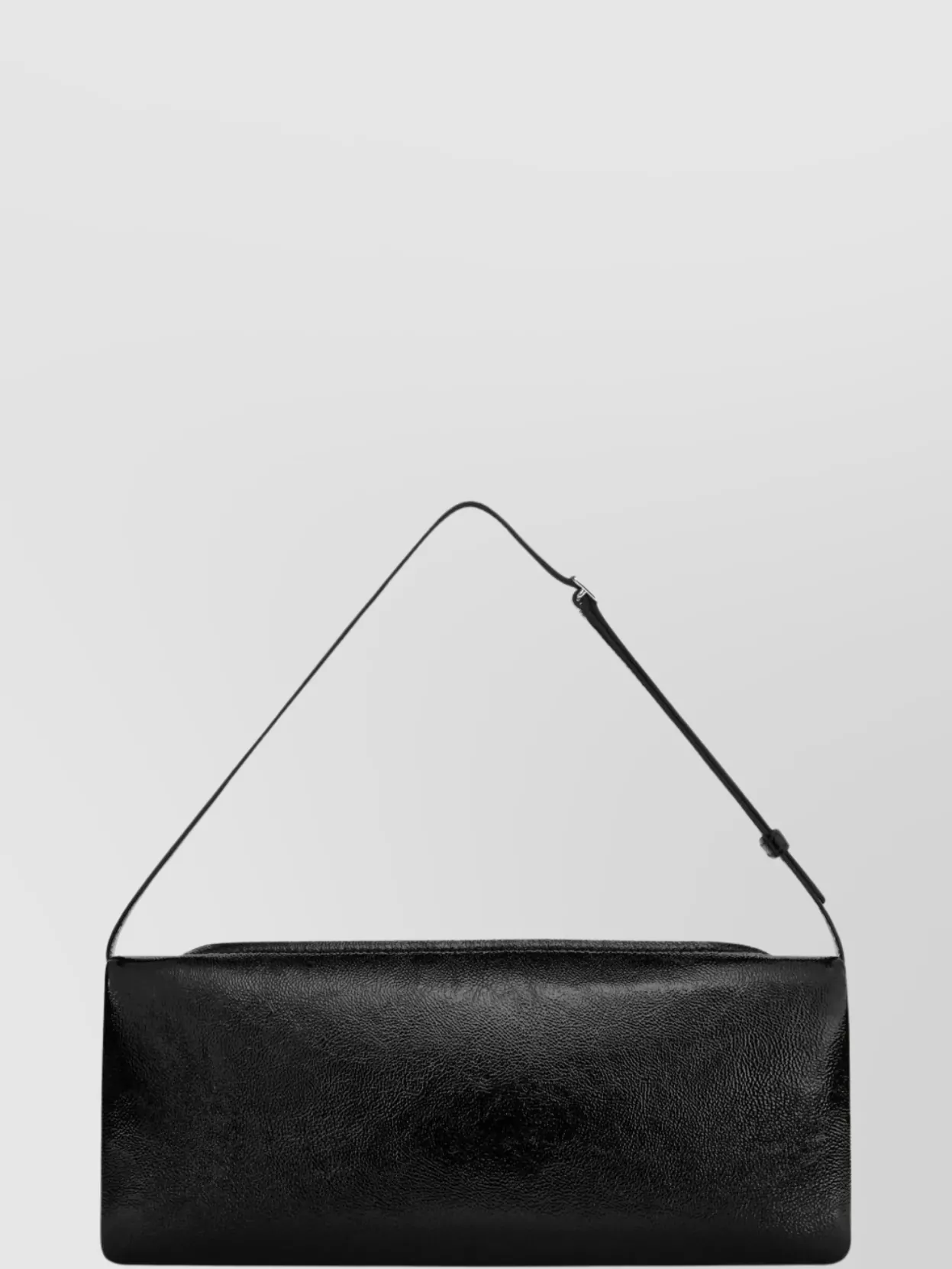 Courrèges Rectangular Leather Shoulder Bag With Adjustable Strap