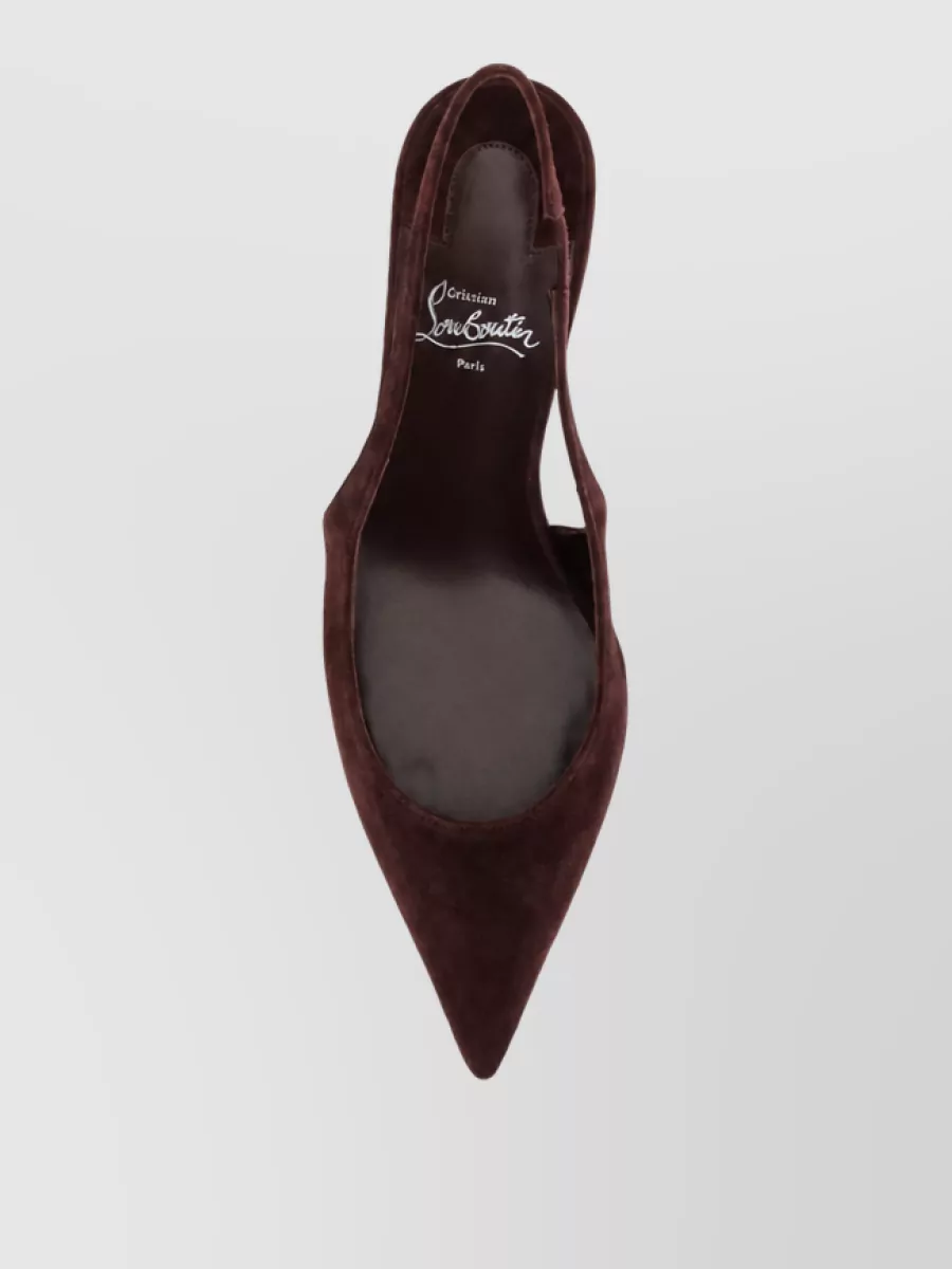 Christian Louboutin Suede Slingback Mules