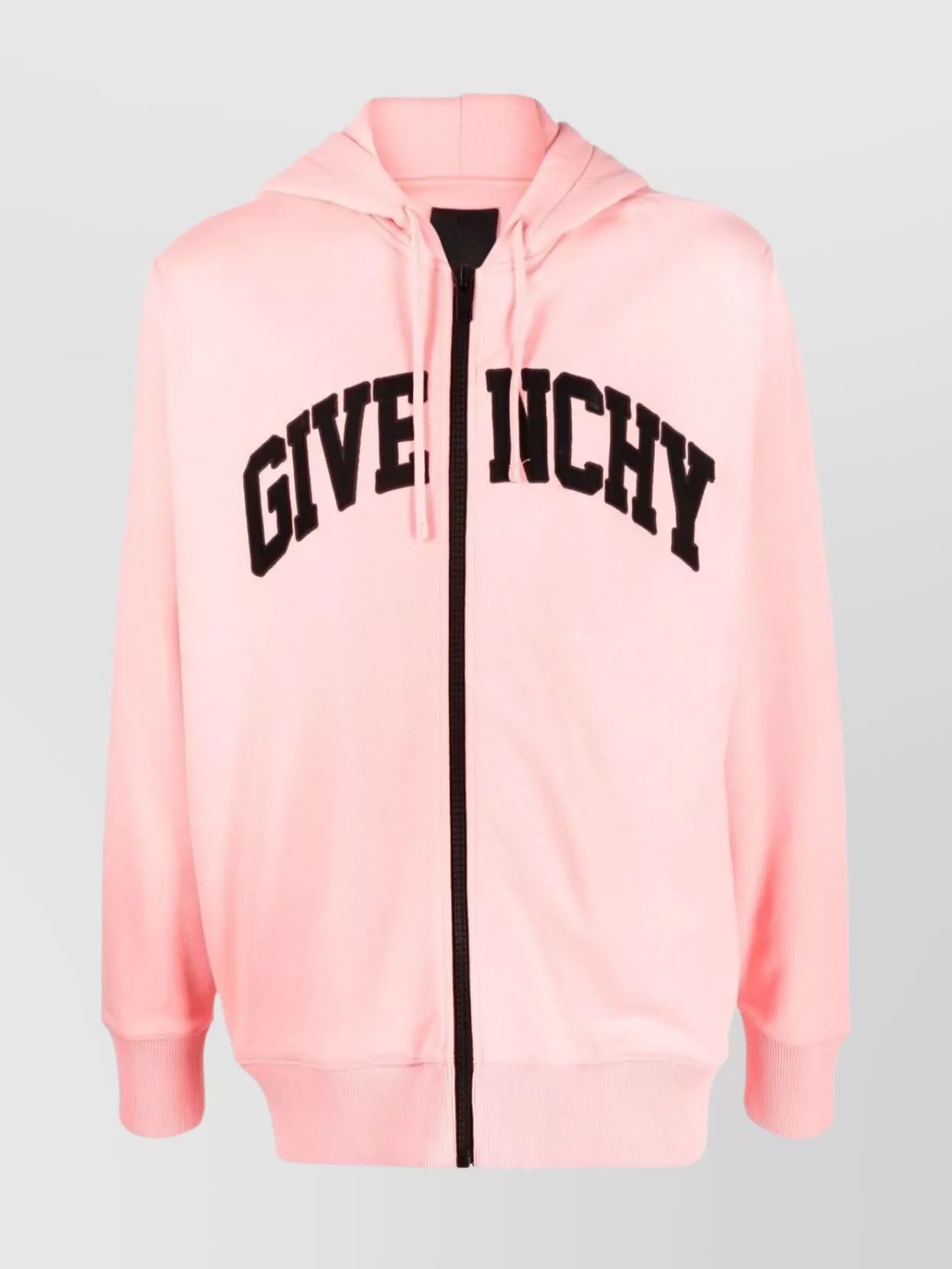 Shop Givenchy Faded Ribbed Hooded Sweater In Cream