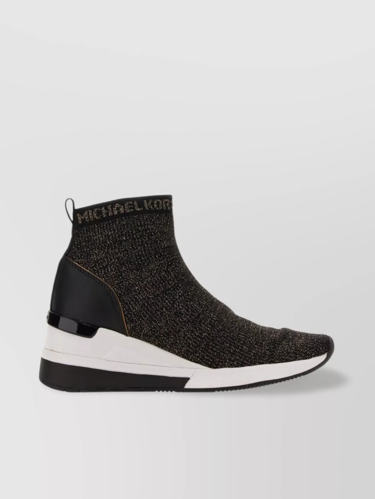 Michael Kors Ankle Length Knitted Upper Rubber Sole Sneaker