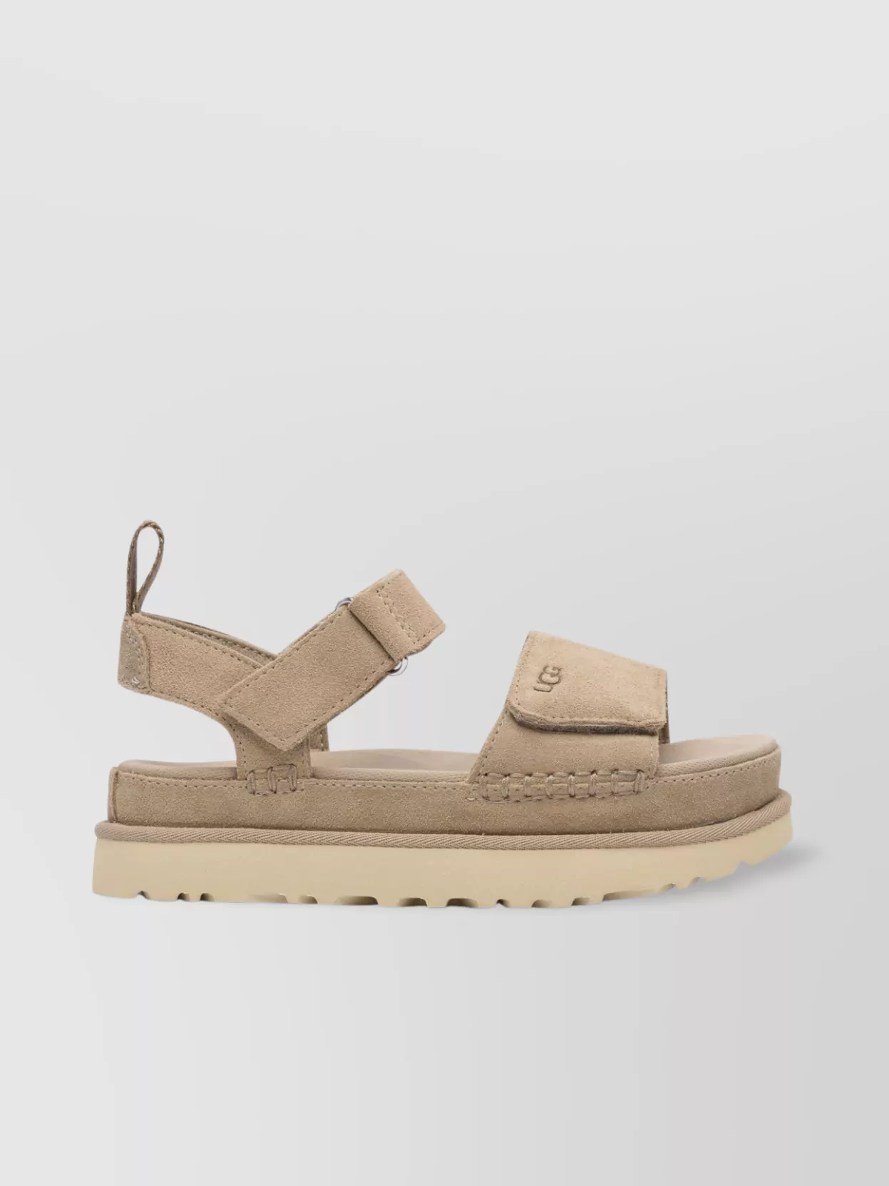 Ugg Toe Open Pull Tab Textured Sole Sandals