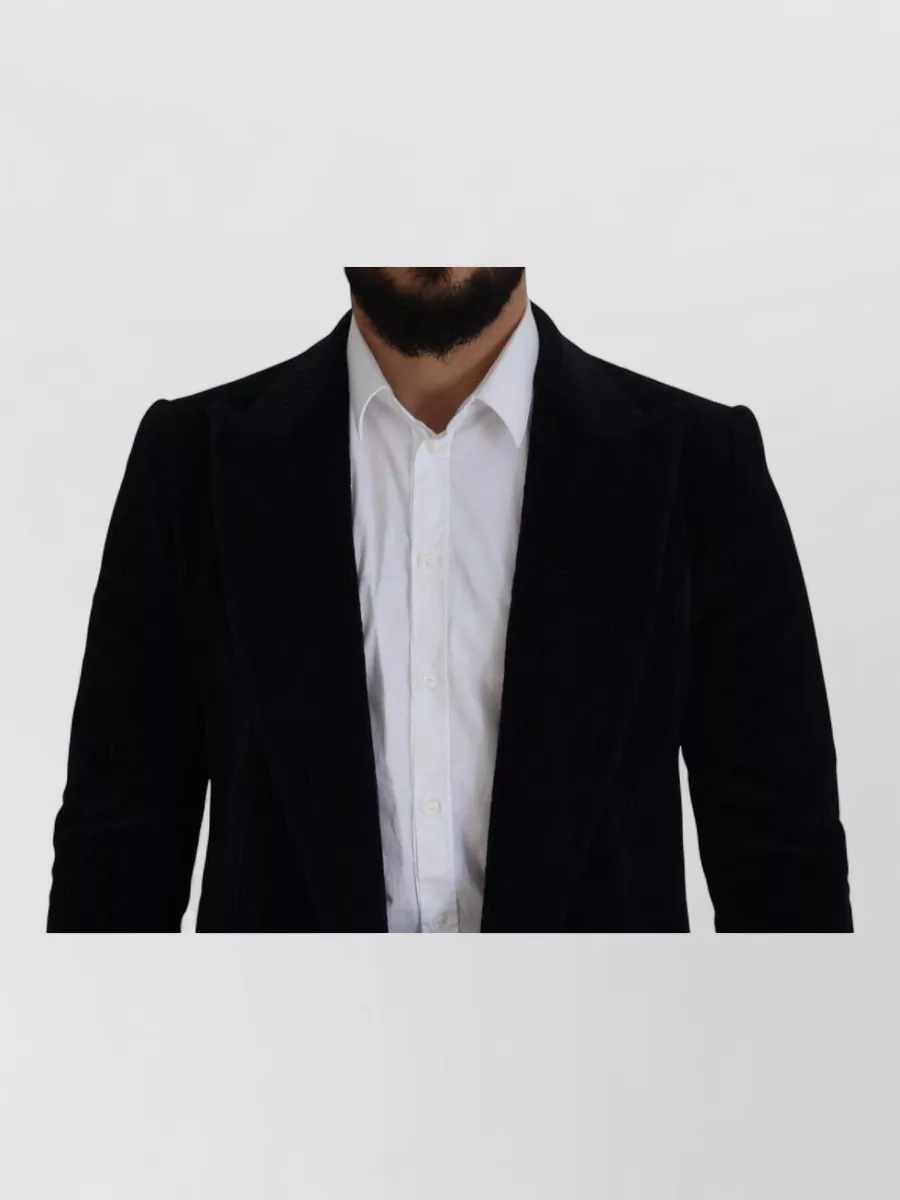 Dolce&Gabbana Cotton Slim-Fit Single-Breasted Coat