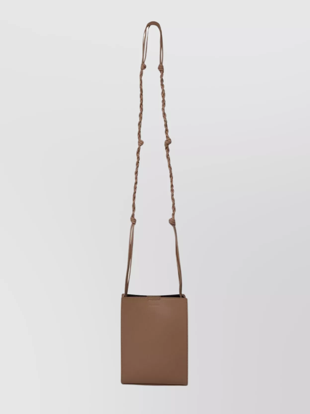 Shop Jil Sander Leather Shoulder Bag Chain Strap