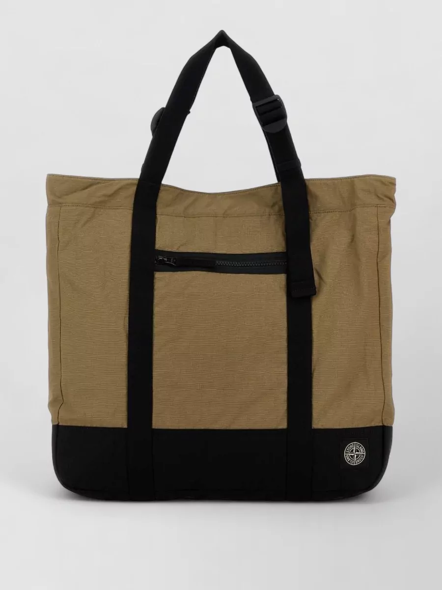 Stone Island canvas tote bag
