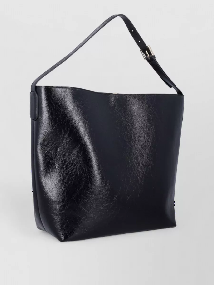 Themoiré Vegan Crumpled Leather Shoulder Bag