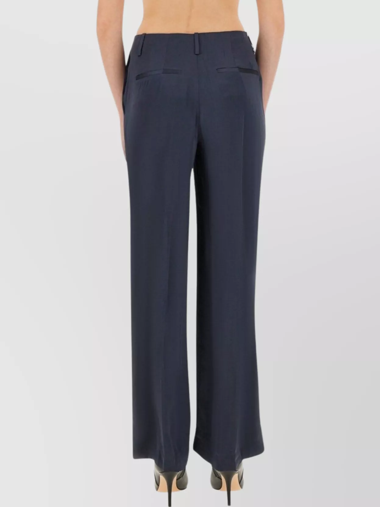 Theory Tailored Trousers With Belt Loops And Pockets