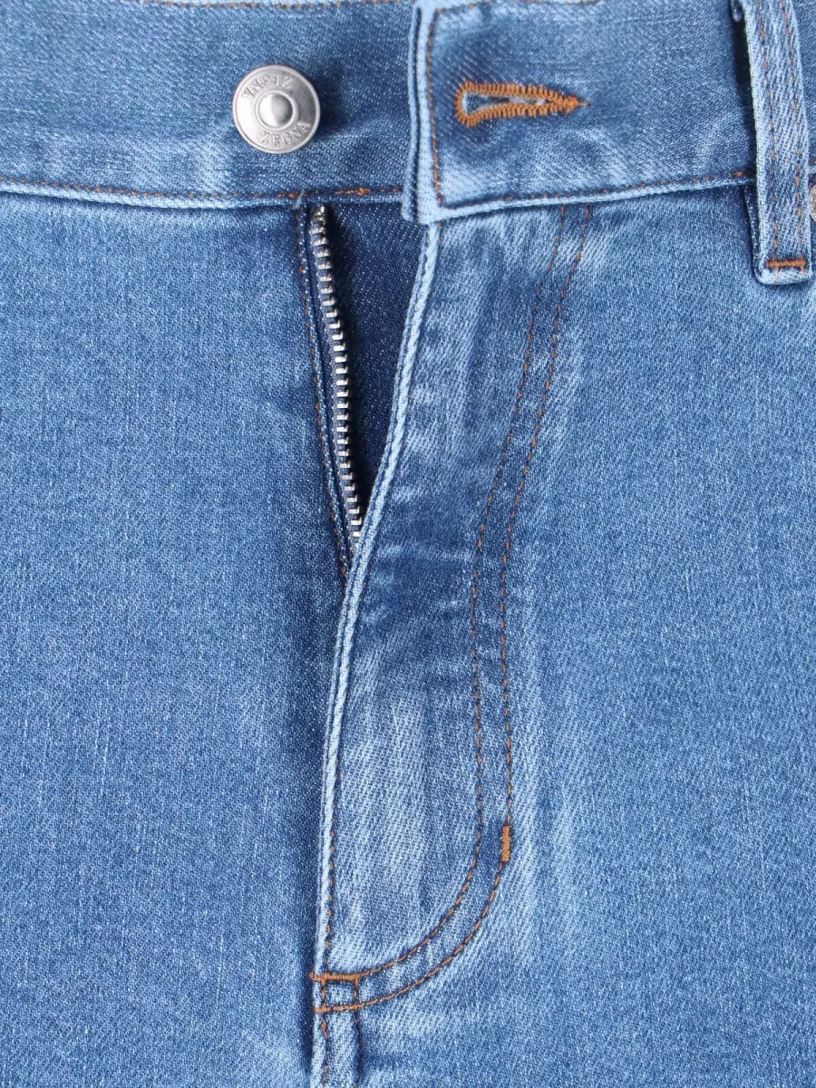 Zegna Denim High-Rise Straight-Leg Jeans