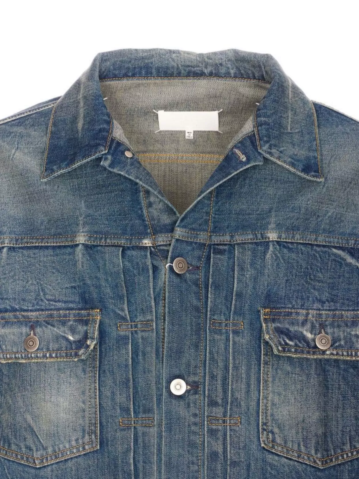 Maison Margiela Denim Jacket With Collared Design And Pockets