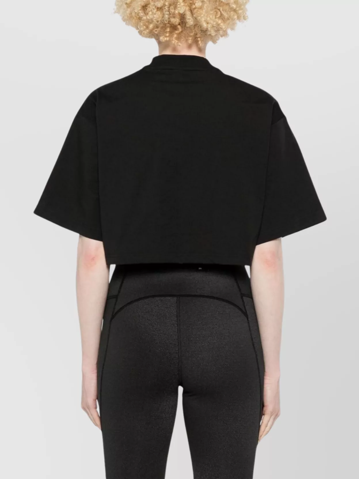 Adidas By Stella Mccartney Organic Cotton Cropped T-shirt