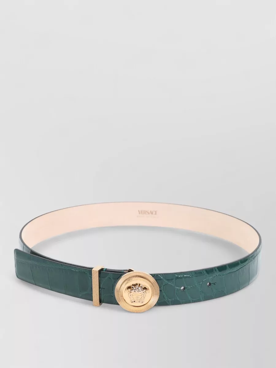 Versace Adjustable Belt Embossed Pattern Design