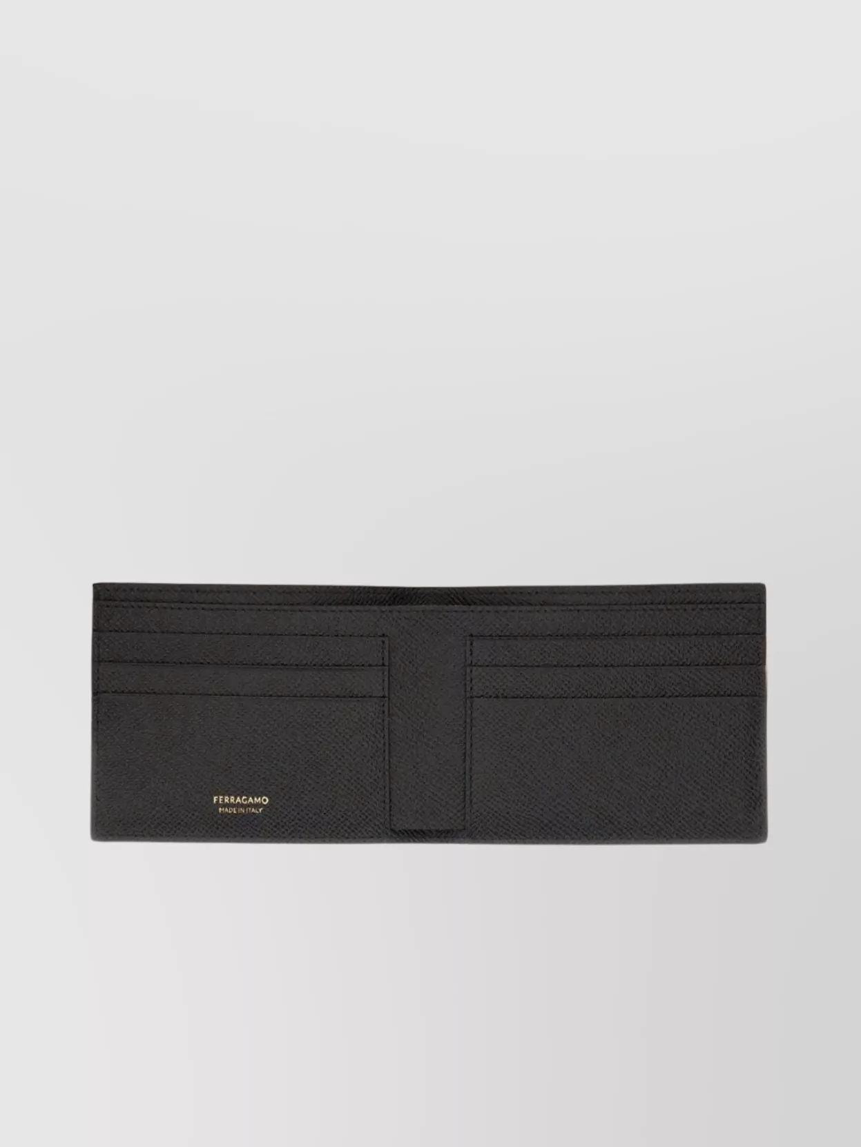 Ferragamo Textured Finish Gancini Detail Wallet