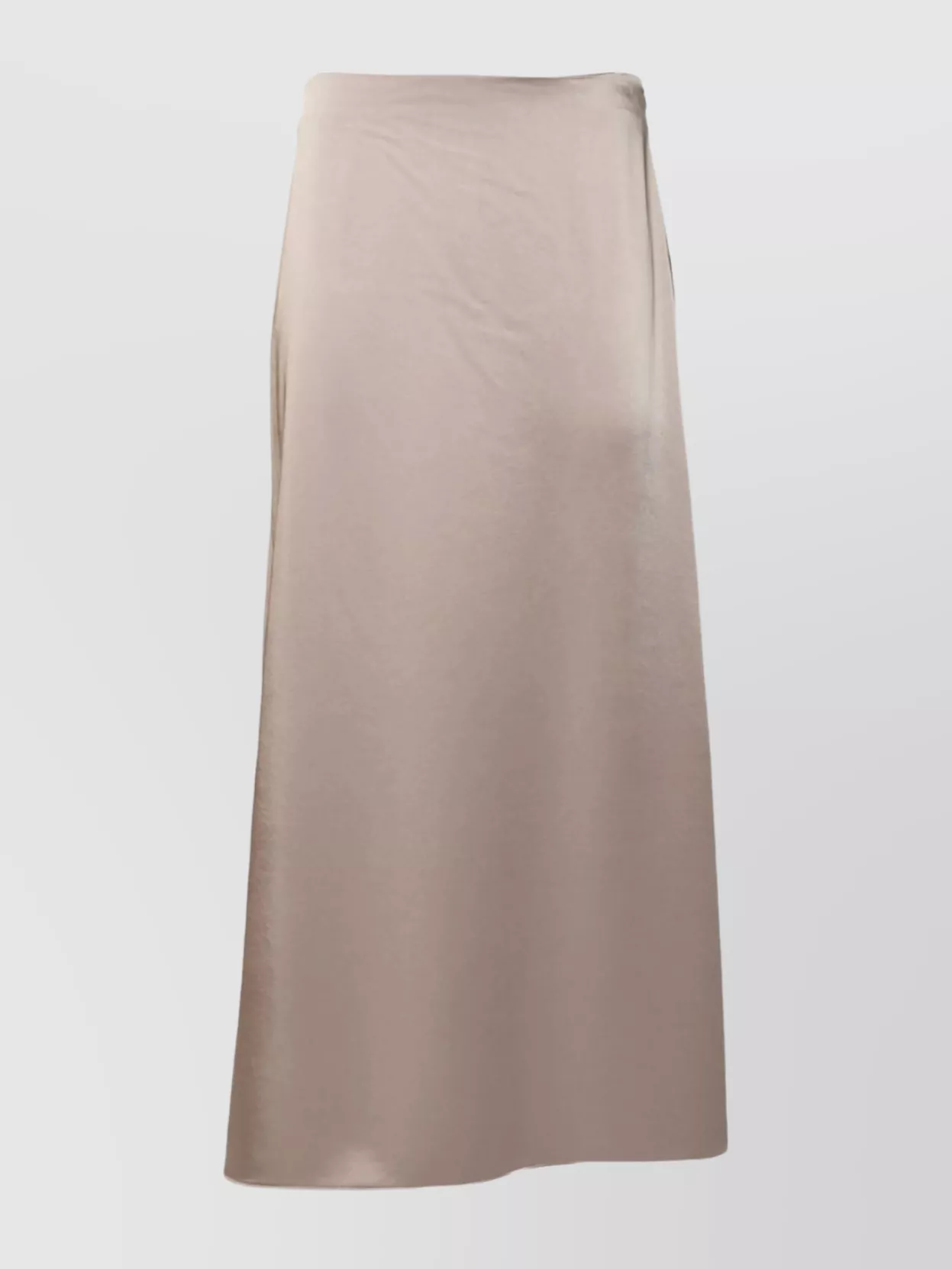 Weekend Max Mara High Waist A-line Skirt With Satin Finish In Neutral